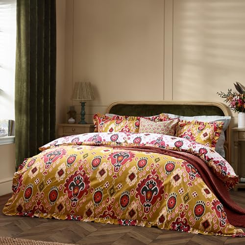 Paoletti Dawson Ikat Duvet Cover Set, Amber - Home & Kitchen Amazon UK à 18.00€