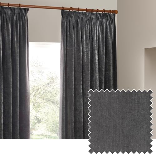 Furn. Yard Heavy Chenille Pliegue de Lápiz Cortinas... - Auto & Moto en promo à 40.96€