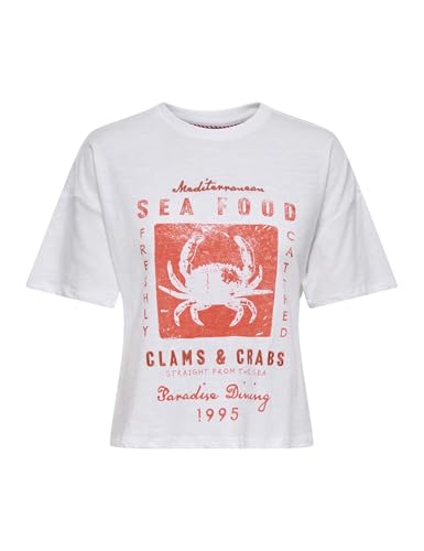 Onlbone S/S Dining to Box JRS, Blanco Brillante, M - Mode & Vêtements en promo à 8.08€