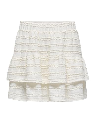 ONLY Onlgayle JRS Mini Jupe, Cloud Dancer, M - Bricolage & Outils en promo à 12.09€