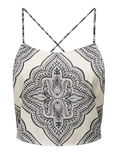 ONLY Onlhairon Singlet WVN, Cloud Dancer, S - Beauty & Fragrances Amazon Spain à 6.13€