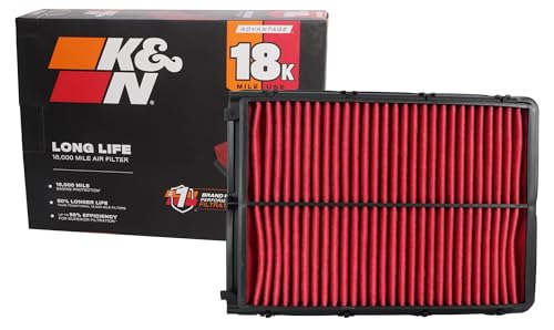 K&N Filtre à air moteur : longue durée de vie 28 000 km... - Auto & Moto en promo à 24.96€