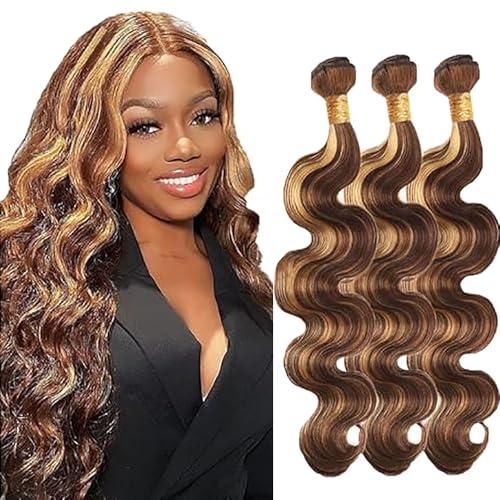 Tuheerst Body Wave Human Hair Bundles P427 Highlight Blonde... - Beauté & Parfums Amazon Espagne à 96.63€