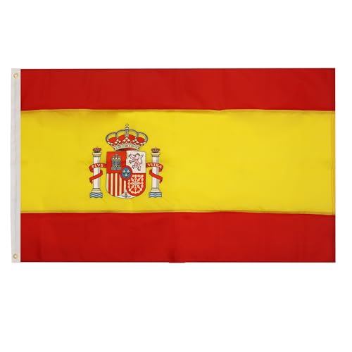 AZ FLAG - Spain Flag Premium - 3x5 Ft - Embroidered Arms... - Sports & Fitness en promo à 8.96€