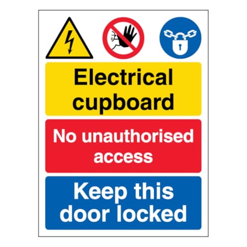 V Safety Electrical cupboard/No unauthorised access/Keep... - Home & Kitchen Amazon UK à 5.54€