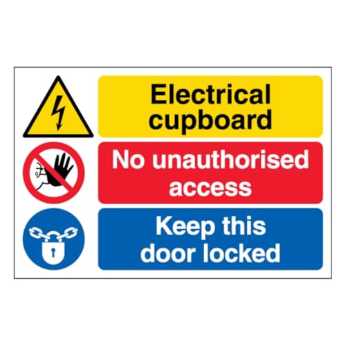 V Safety Electrical cupboard/No unauthorised access/Keep... - Home & Kitchen Amazon UK à 6.95€