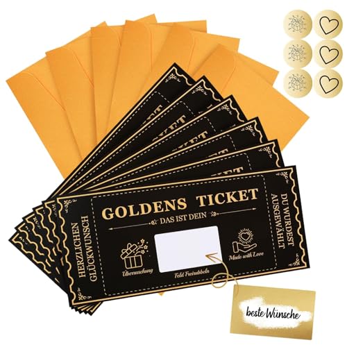 kodivenj Golden Ticket Lot de 6 cartes à gratter pour... - Auto & Moto Amazon France à 5.82€