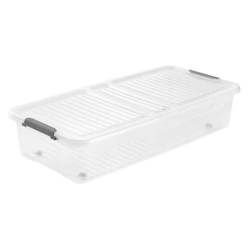 keeeper boîte sous le lit Léo ; 33L, Nature (Transparent) - Maison & Cuisine Amazon France à 16.99€