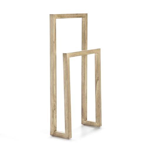 TOALLERO 55X21X110 MADERA BLANCO VELADO - Amazon Italy à 65.61€