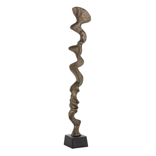 ESCULTURA 13X13X97 METAL DORADO ANTIQUE/BRONCE - Bon plan à 26.66€