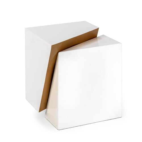 MESA AUXILIAR 41X35X48 METAL BLANCO/DORADO - Maison & Cuisine Amazon Allemagne à 89.77€