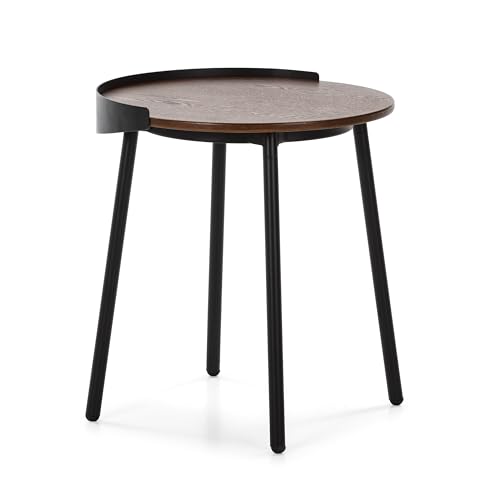 MESA AUXILIAR 50X51X66 MADERA MARRON/METAL NEGRO - Maison & Cuisine Amazon Allemagne à 56.90€