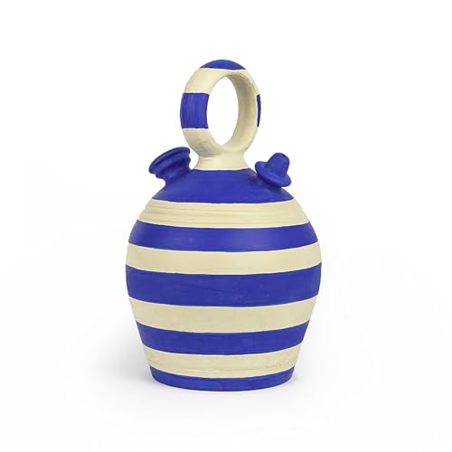 BOTIJO 23X23X38 ARCILLA BLANCO ROTO/AZUL - Amazon Italie à 58.46€