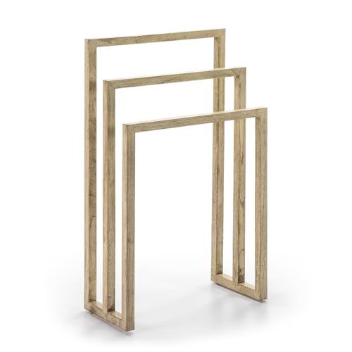 TOALLERO 55X27X93 MADERA BLANCO VELADO - Amazon Espagne à 70.52€