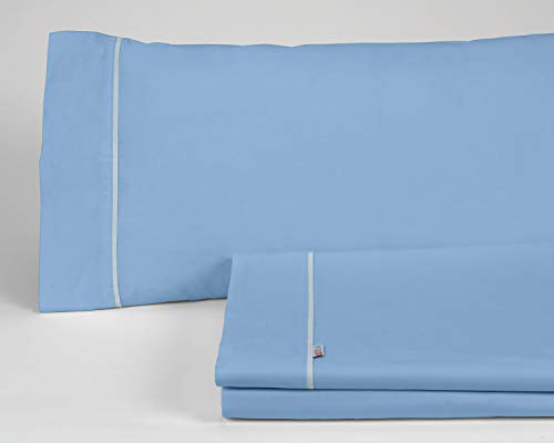 Juego de sábanas liso color azul claro Cama de 150 (3... - Tech & Electronics Amazon Italy à 21.41€