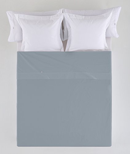 SABANA ENCIMERA color acero - Cama de 150/160 100% algodón... - High-Tech & Électronique Amazon Espagne à 15.32€