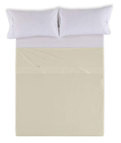 SABANA ENCIMERA color piedra Cama de 200 100% algodón - 144... - Nouvelle promo Amazon à 13.83€