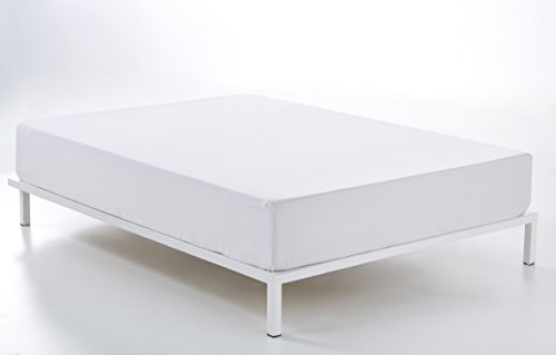 Bajera ajustable de satén color blanco Cama de 180 (largo... - Nouvelle promo Amazon à 12.07€