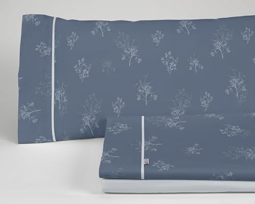 Juego de sábanas Vairy color azul. Cama de 150 cm. 3 piezas - Jouets & Jeux Amazon Allemagne à 17.00€