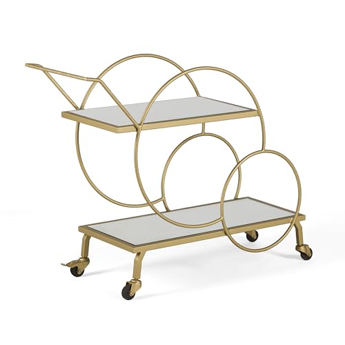 CAMARERA 93X35X76 ESPEJO/METAL DORADO - Réduction -75% à 97.94€