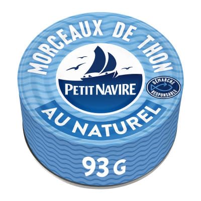 Petit Navire morceaux de thon au naturel, 93g - Animalerie Amazon France à 3.02€