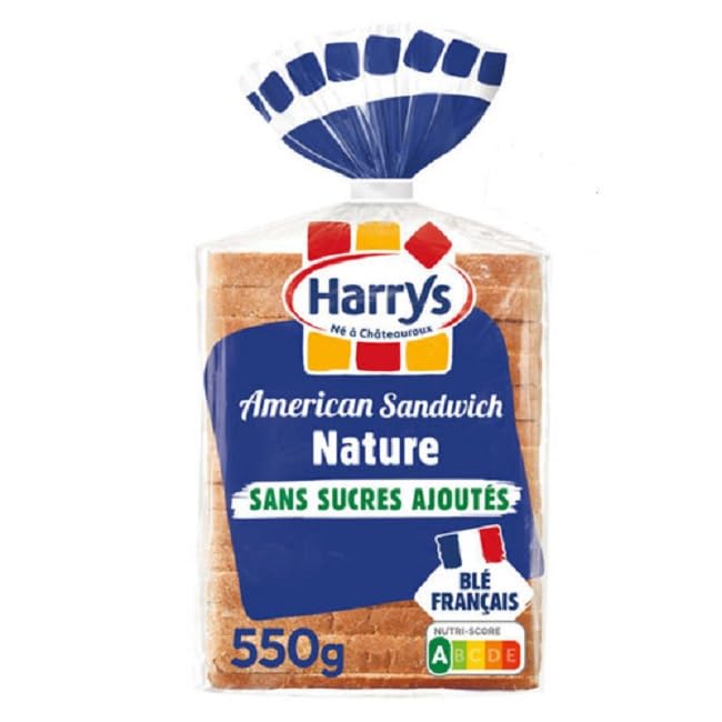 Harrys American sandwich nature sans sucres ajoutés 550g - Épicerie en promo à 2.09€