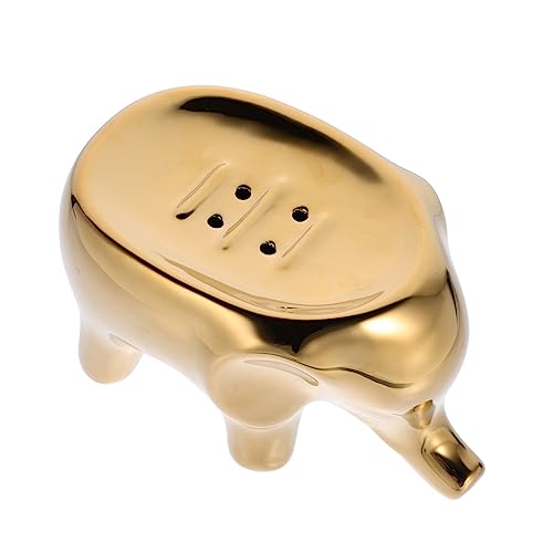 TINEASUR Gold Electroplated Elephant Soap Dish Draining... - High-Tech & Électronique Amazon Royaume-Uni à 12.89€