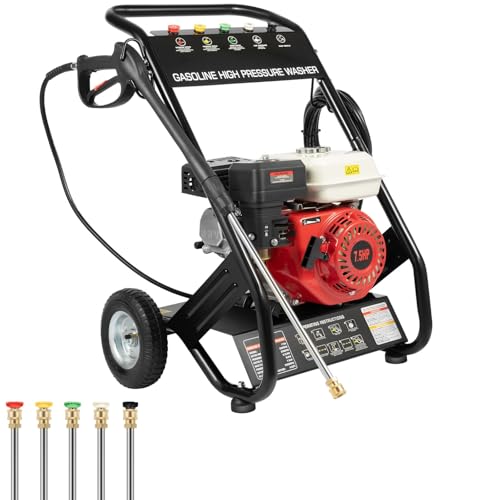 WSIKGHU Nettoyeur haute pression à essence 7,5 CV... - Bricolage & Outils Amazon France à 169.00€
