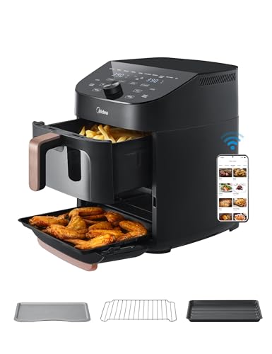 Midea Heißluftfritteuse Double Stack, übereinander... - Maison & Cuisine Amazon Allemagne à 89.99€