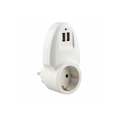 16A Adapter in Weiß mit Dual-USB - Leistung und... - Tech & Electronics Amazon Germany à 12.34€