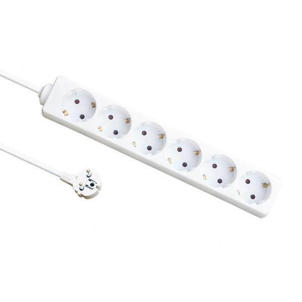 Base Multiple à 6 Prises avec câble de 3 mètres, 3 x 1,5 mm... - Bricolage & Outils Amazon France à 9.74€