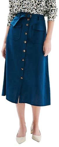 Caroll Falda, Mujer, Blue Wing, Verde Azulado, 44 - Auto & Moto en promo à 30.77€