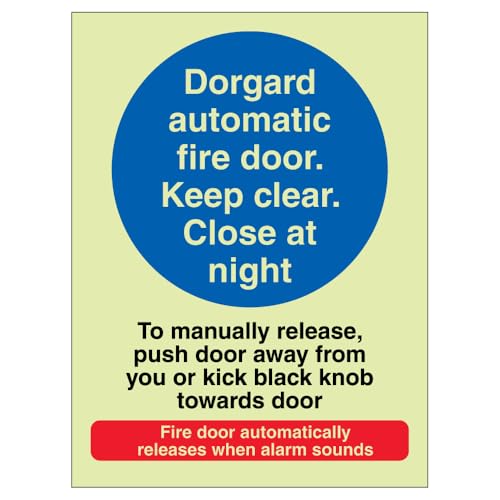 V Safety Photoluminescent Dorgard Automatic Fire Door - To... - Home & Kitchen Amazon UK à 1.22€