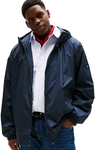 Tommy Hilfiger Uomo Giacca a Vento Hooded Sportiva, Blu... - Sports & Fitness en promo à 49.70€