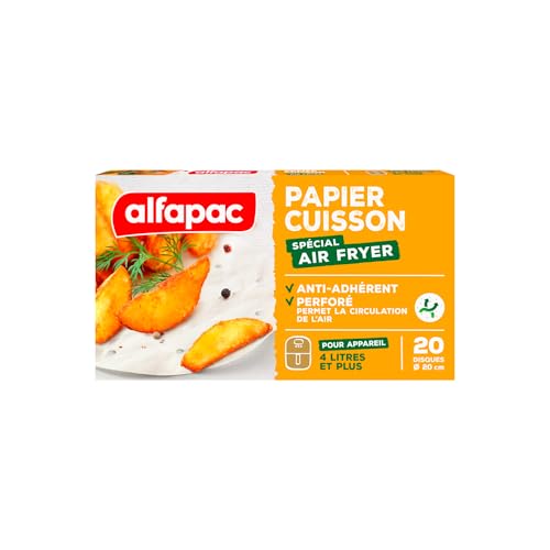 alfapac - Carta da forno per Air Fryer - 20 dischi... - Auto & Moto en promo à 4.45€