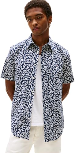 Tommy Hilfiger Camisa Hombre Linen Blend Print Manga Corta... - Auto & Moto Amazon Espagne à 28.98€