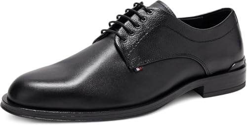 Tommy Hilfiger Uomo Scarpa Derby Thunit in Pelle, Nero... - Auto & Moto en promo à 46.04€
