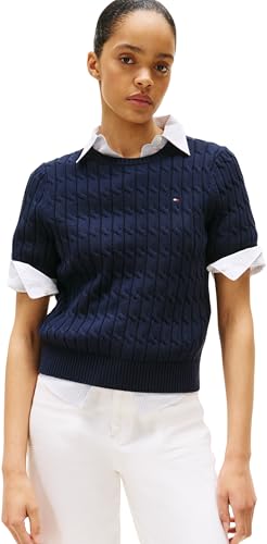 Tommy Hilfiger Jersey Mujer Cable Manga Corta, Azul (Dark... - High-Tech & Électronique Amazon Espagne à 42.28€