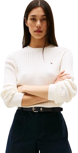 Tommy Hilfiger Jersey Mujer Cable Fine con Punto Trenzado... - Mode & Vêtements Amazon Espagne à 77.52€