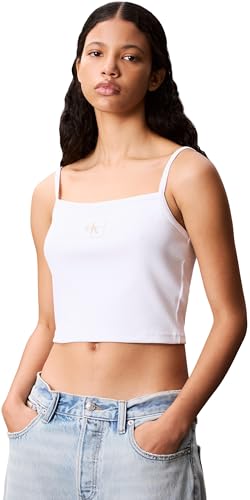 Calvin Klein Donna Canotta Woven Label Cami a Costine... - Amazon Italy à 10.48€