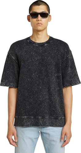 G-STAR Sudadera para Hombre Acid Wash Loose Sw SS, Negro... - Mode & Vêtements Amazon Espagne à 27.56€