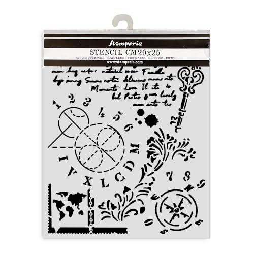 Stamperia - Thick Stencils for Scrapbooks, Albums, Cards... - Maison & Cuisine Amazon Allemagne à 2.12€