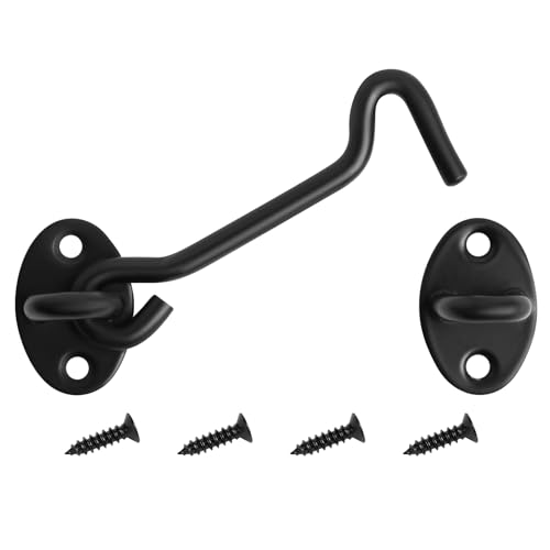 Loquet de porte en acier inoxydable de 10,2 cm à crochet et... - Bricolage & Outils Amazon France à 13.86€