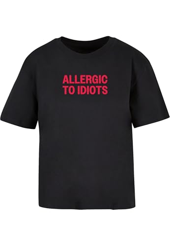 Miss Tee Allergic to Idiots Tee Black, XS - Bon plan à 7.51€