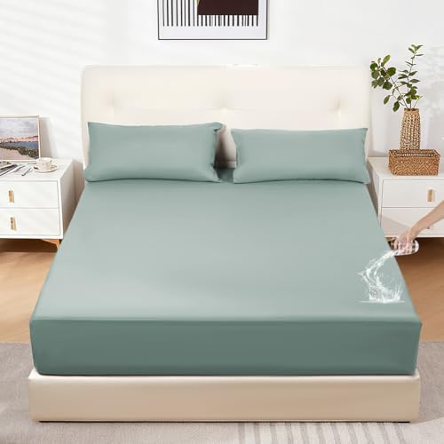 DUJUIKE Sábana Bajera 100% Impermeable, Protector de... - Maison & Cuisine Amazon Espagne à 15.09€