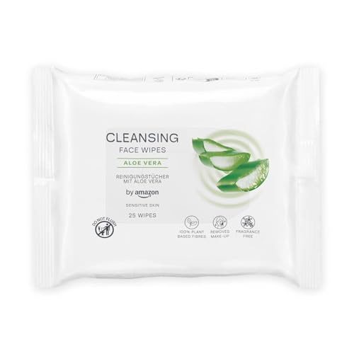 by Amazon Lingettes nettoyantes pour le visage à l'aloe... - Beauté & Parfums Amazon France à 1.23€