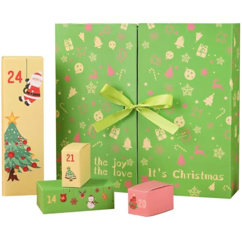 Luxylei 24 Christmas Advent Calendar Boxes, Advent Calendar... - Maison & Cuisine Amazon Royaume-Uni à 4.99€