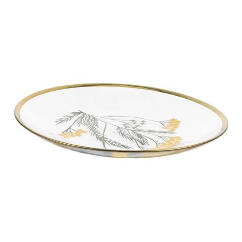 MAGICLULU Hand-Painted Gold-Rimmed Glass Plate for... - Auto & Moto Amazon Royaume-Uni à 9.79€