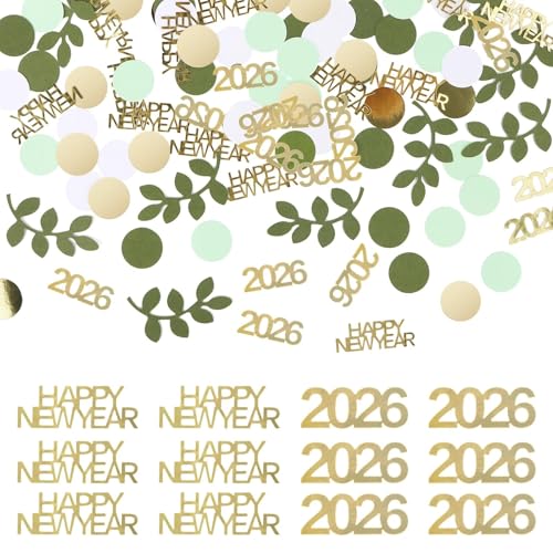 AKONE Konfetti Silvester Deko 2026, Happy New Year Deko... - Fournitures Bureau Amazon Allemagne à 1.99€