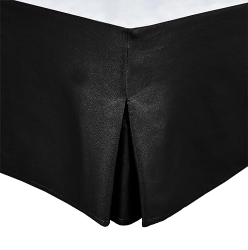 Tour DE LIT Cache SOMMIER 140 X 190 CM + 30 CM Noir - Maison & Cuisine Amazon France à 13.94€